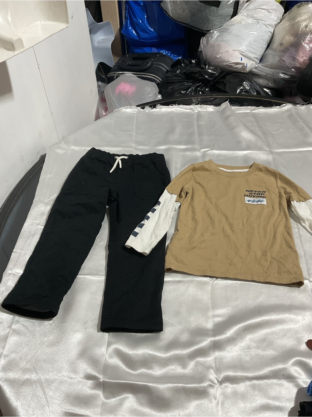Kids Black Drawstring Pants - Comfortable Everyday Bottoms